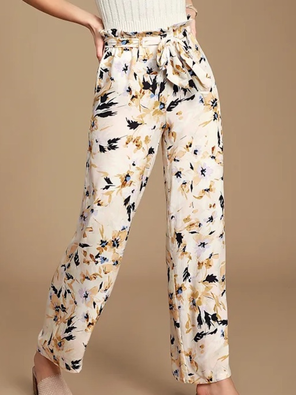 O’Neill Floral Print Wide Leg Pants Size M